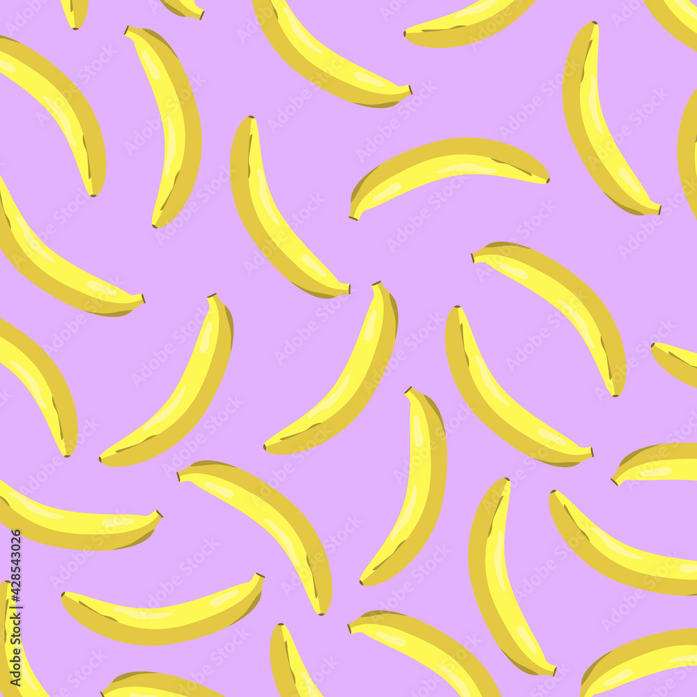 illustration of a pattern banana on a purple background illustration of a pattern banana on a purple background