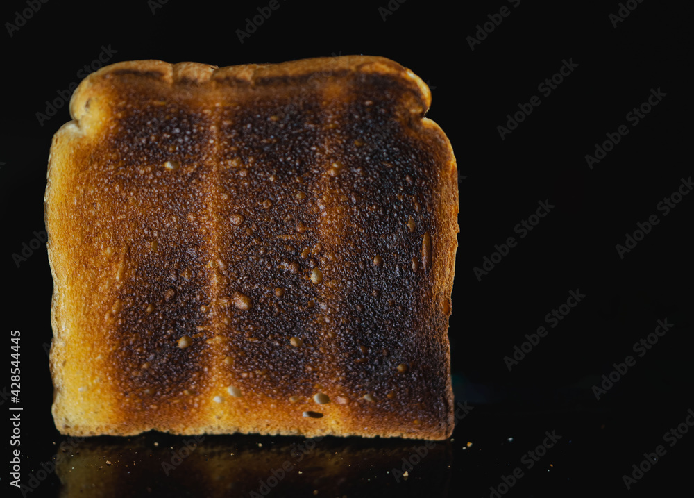 Toastbrotscheibe-verbrannt