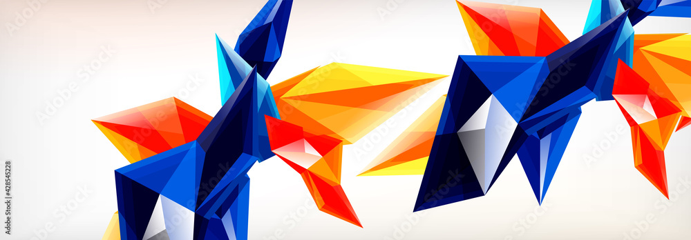Vector 3d triangles and pyramids abstract background for business or technology presentations, internet posters or web brochure covers Vector 3d triangles and pyramids abstract background for business or technology presentations, internet posters or web brochure covers