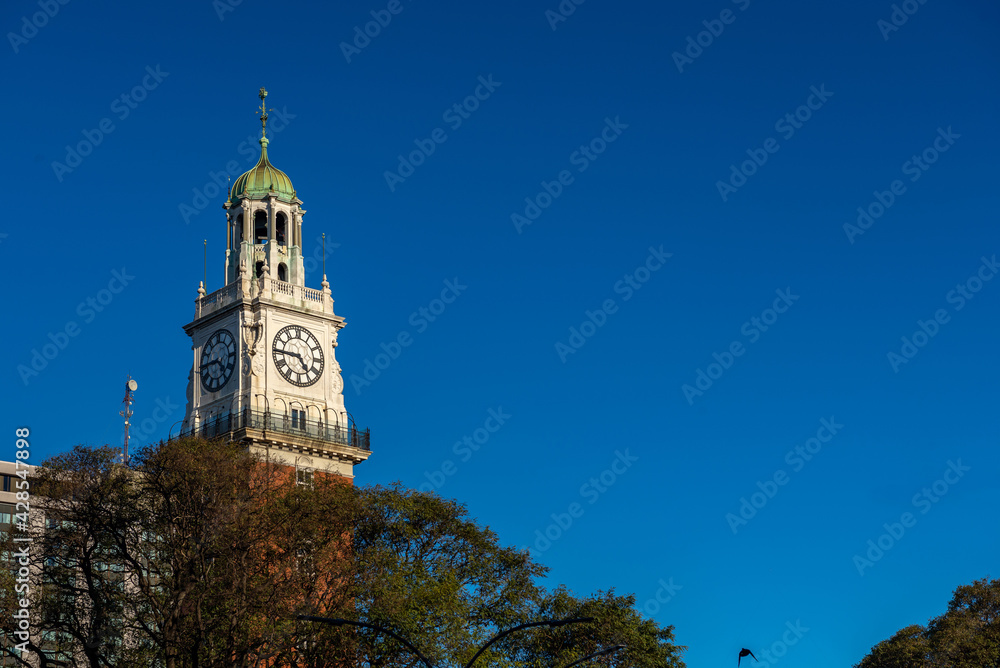 Buenos Aires/ Argentina. 07.27.2015. The Monumental Tower is a monument located in the Retiro neighborhood, in Buenos Aires