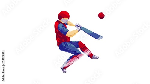 Cricket player icon animation
