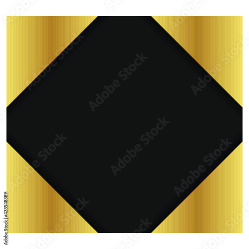 gold plate fold background vector design with gradient color