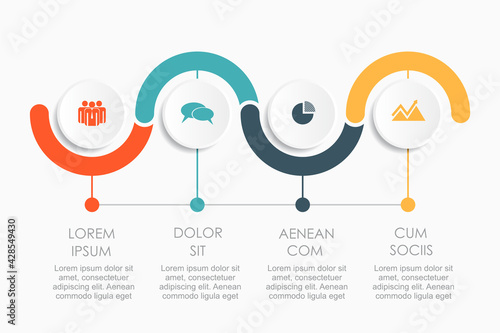 Infographic design template with place for your data. Vector illustration.