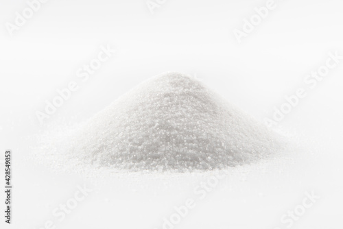 heap of salt isolated on white background with clipping path
