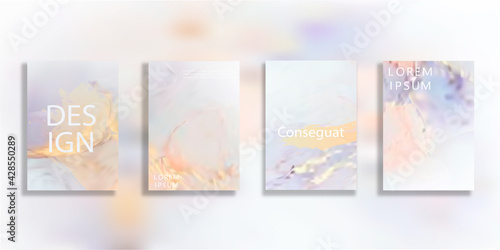 Abstract blurred gradient mesh background in bright rainbow colors. Colorful smooth banner template. Easy editable soft colored vector illustration