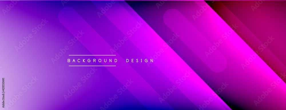 Dynamic lines abstract background. 3D shadow effects and fluid gradients. Modern overlapping forms