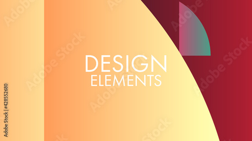 Elegant abstract background vector artwork with beautiful gradient colors and geometric shapes as design elements  flat design vector illustration