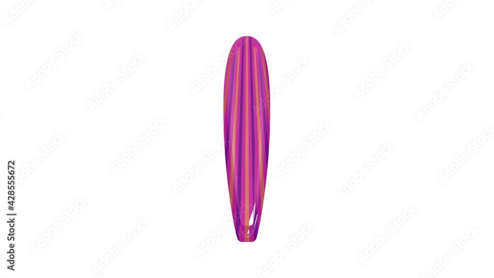 Wave surfboard icon animation Wave surfboard icon animation