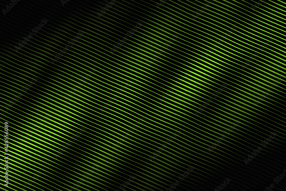 Green background with line design. Vector illustration. Eps10