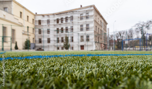 Futsal, football, soccer. Sports flooring