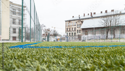 Futsal, football, soccer. Sports flooring