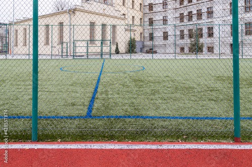 Futsal, football, soccer. Sports flooring