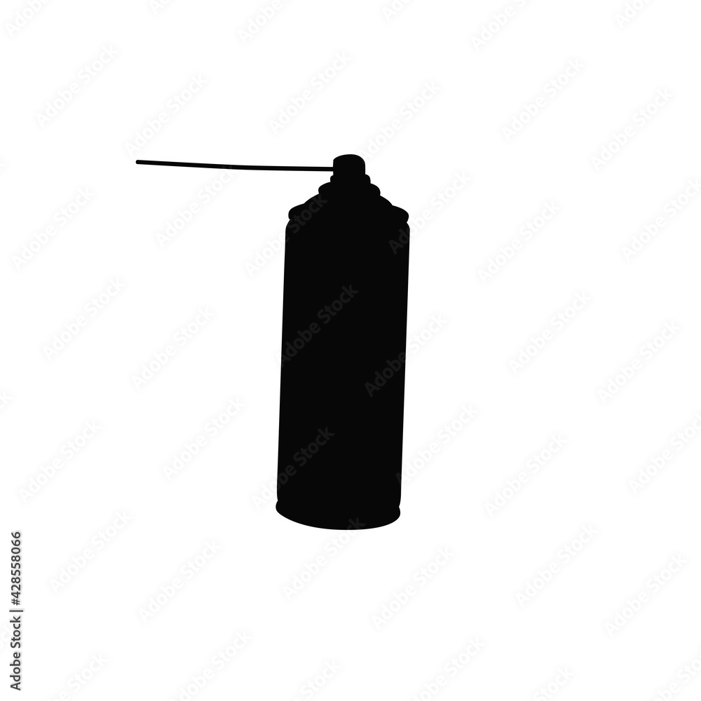Spray bottle with pipe icon vector Spray bottle with pipe icon vector