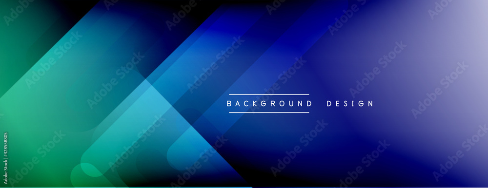 Dynamic lines abstract background. 3D shadow effects and fluid gradients. Modern overlapping forms