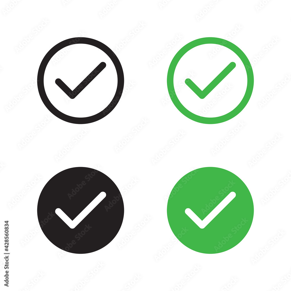 check mark icon , vector illustration check mark icon , vector illustration