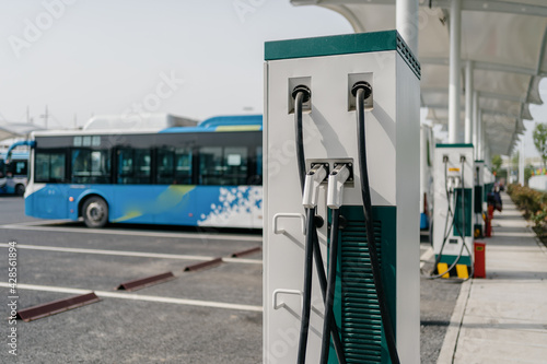 bus charging in station 