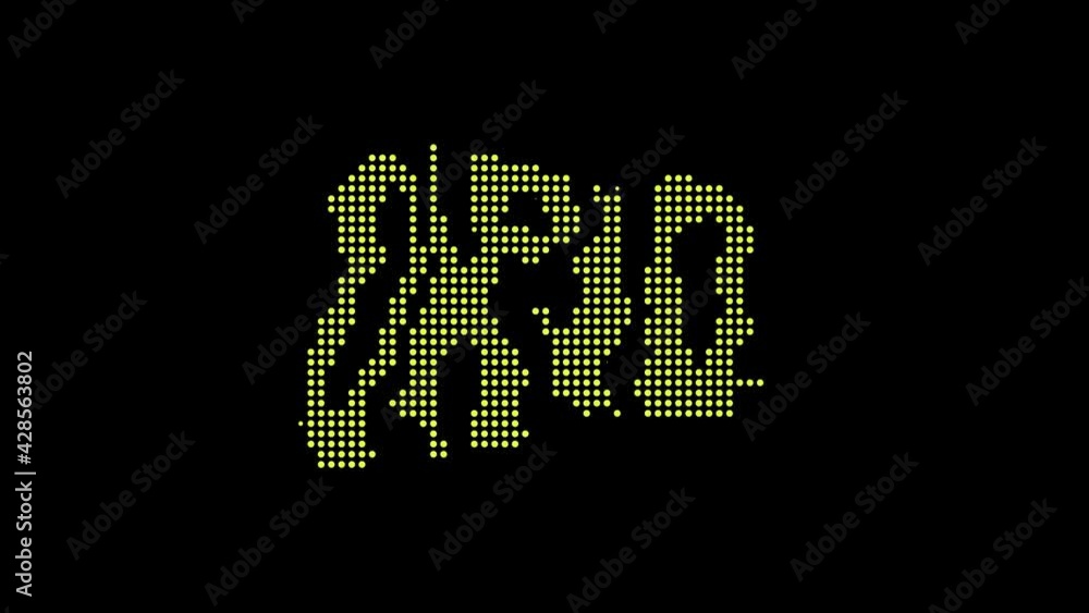 Ohio. Animated appearance of the inscription. Isolated Letters from pixels. Yellow color. Transparent Alpha channel. US state Ohio for title, social media, bloggers, advertising, TV. UHD 4K video. Ohio. Animated appearance of the inscription. Isolated Letters from pixels. Yellow color. Transparent Alpha channel. US state Ohio for title, social media, bloggers, advertising, TV. UHD 4K video.