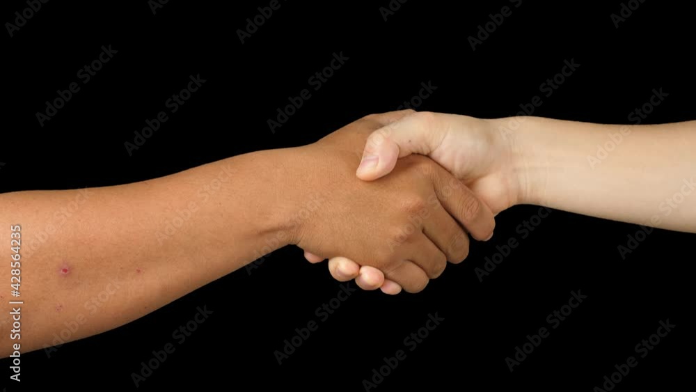 Shake Hands Greeting With Alpha Channel Shake Hands Greeting With Alpha Channel