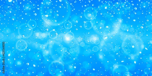 Wallpaper Mural 青いキラキラした背景　ベクター素材 Torontodigital.ca