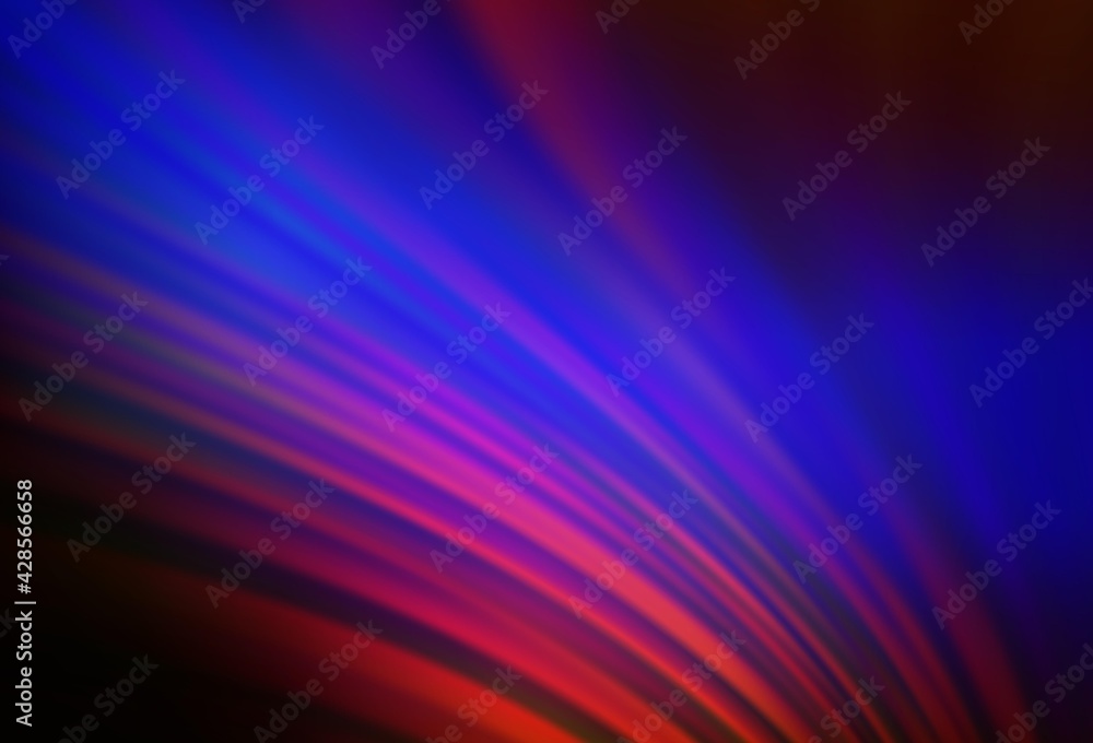 Obraz premium Dark Blue, Red vector blurred and colored pattern.