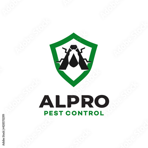 Pest Control Logo Design Vector