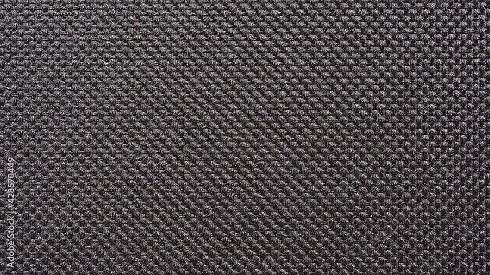 Texture of black synthetic fabric, Dark color tone of cloth pattern, Wallpaper background Texture of black synthetic fabric, Dark color tone of cloth pattern, Wallpaper background