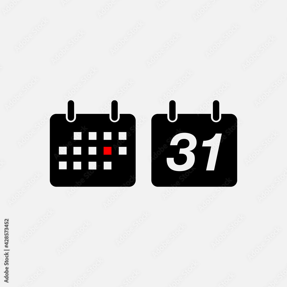 Calendar flat icon. Mark the date, holiday, important day concepts. Flat style design. Vector icon Calendar flat icon. Mark the date, holiday, important day concepts. Flat style design. Vector icon