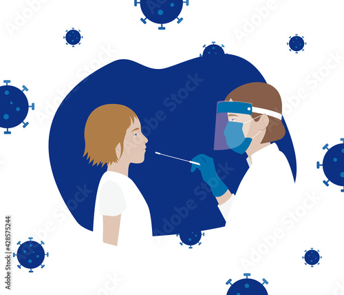 test de dépistage du coronavirus, covid et de ses variants