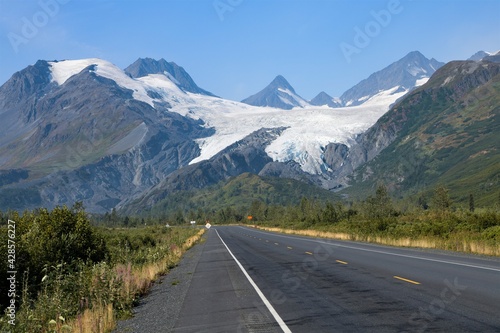 Auf dem Weg nach Valdez - Blick auf den Worthingten Gletscher - Alaska