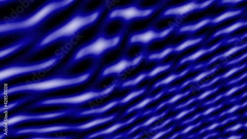 Wallpaper Mural Sliding blue, intertwined stripes on a dark background Torontodigital.ca