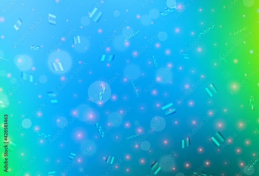 Light Blue, Green vector texture with disks. Light Blue, Green vector texture with disks.