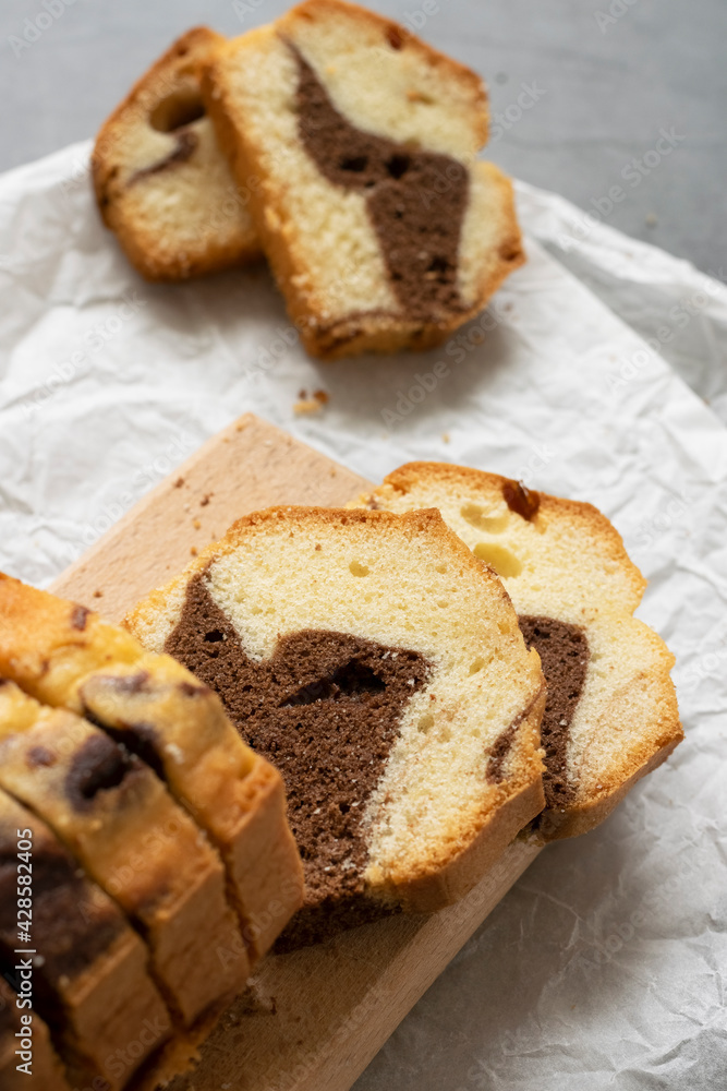 Delicious homemade marble pound cake Delicious homemade marble pound cake