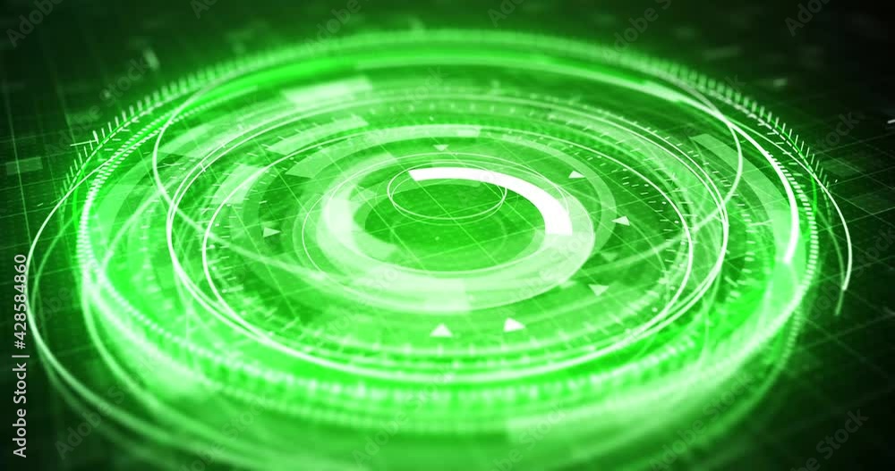 Circular HUD Element animation. 4K motion graphics element. Circular HUD Element animation. 4K motion graphics element.
