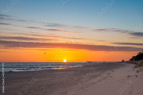 Sonnenaufgang, Sonnenuntergang an der Ostsee im Ostseebad Kühlungsborn © AS-Fotoart