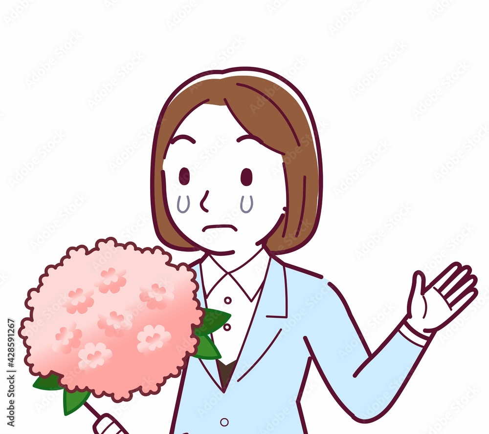 Young woman in a light blue suit Young woman in a light blue suit