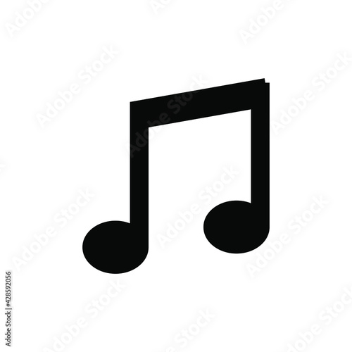 music tone icon on a white background