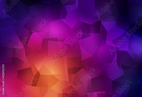 Dark Pink, Yellow vector backdrop with memphis shapes.
