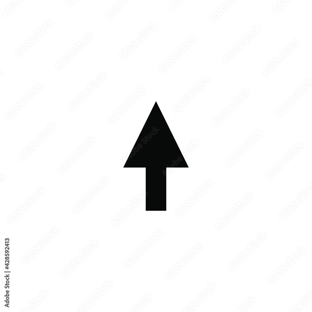 up arrow icon on a white background up arrow icon on a white background