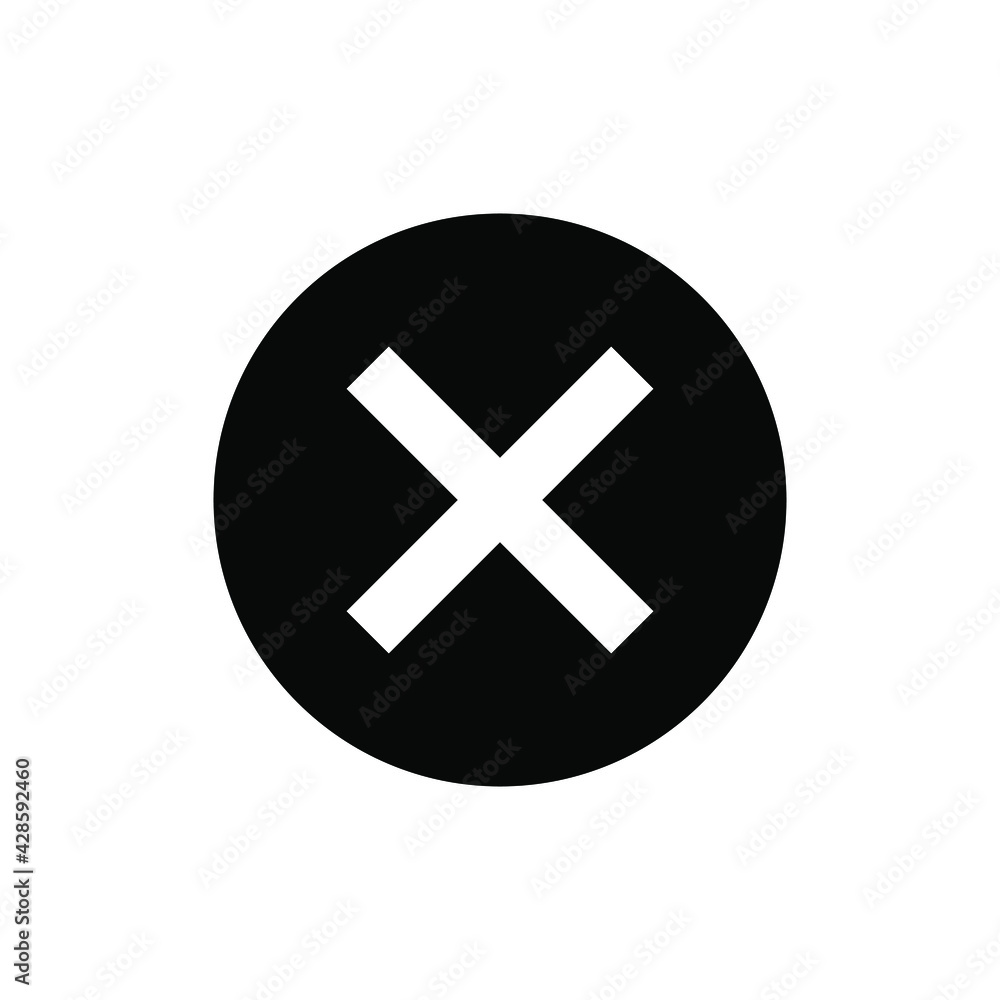 x icon on white background x icon on white background