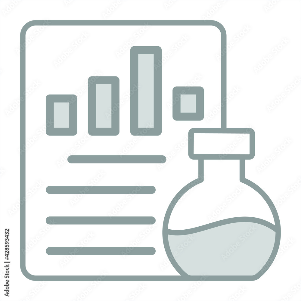 business testing icon modern illustration business testing icon modern illustration