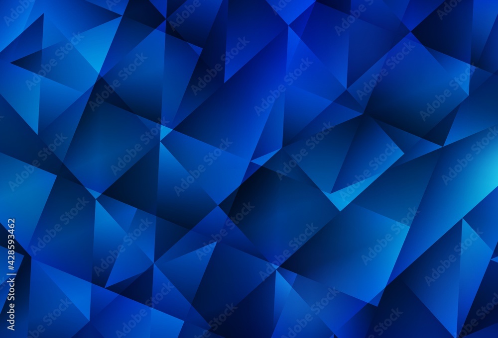Light BLUE vector abstract mosaic pattern. Light BLUE vector abstract mosaic pattern.