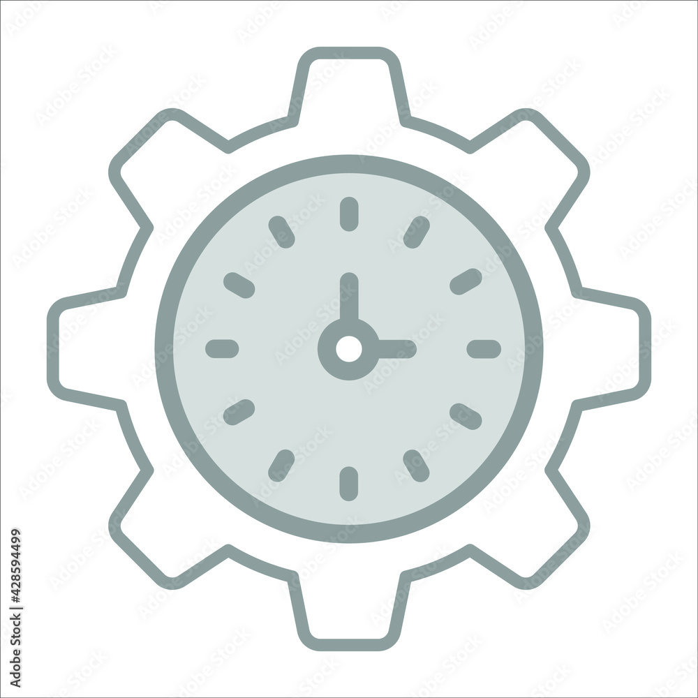 time management icon modern illustration time management icon modern illustration