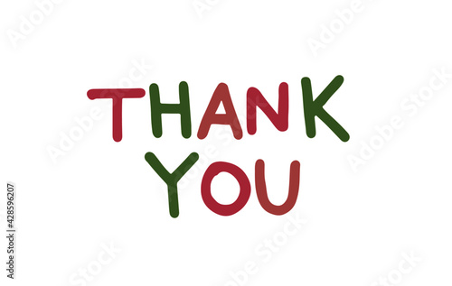 thank you text, calligraphy, thank you card