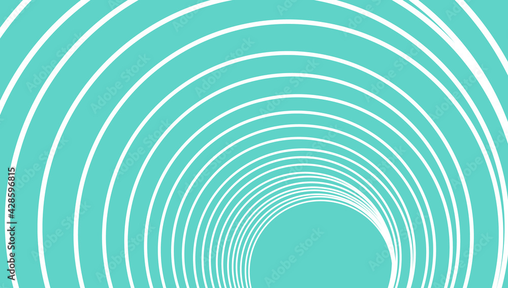 Naklejka premium 近未来的な3Dトンネル Webデザインや企画書のアクセント 3D tunnel illustration