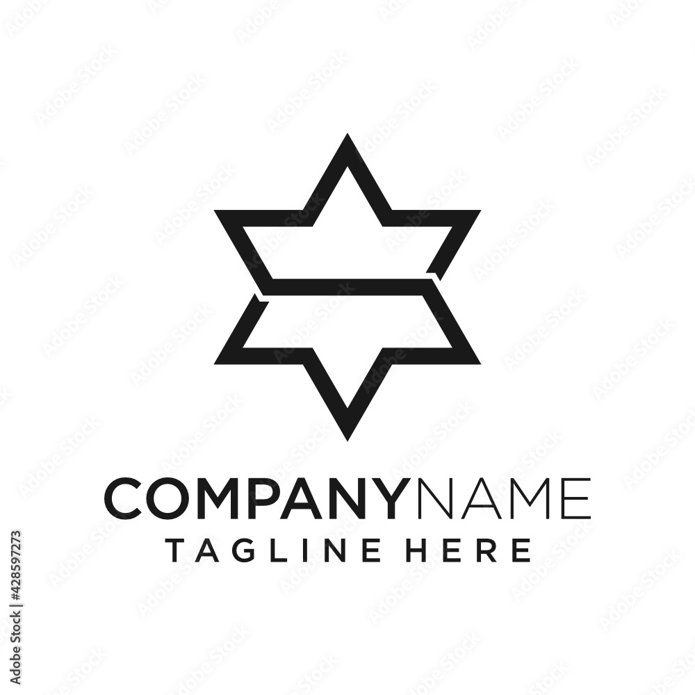 Creative logo design idea with AS initials. Premium letter A S vector template Creative logo design idea with AS initials. Premium letter A S vector template