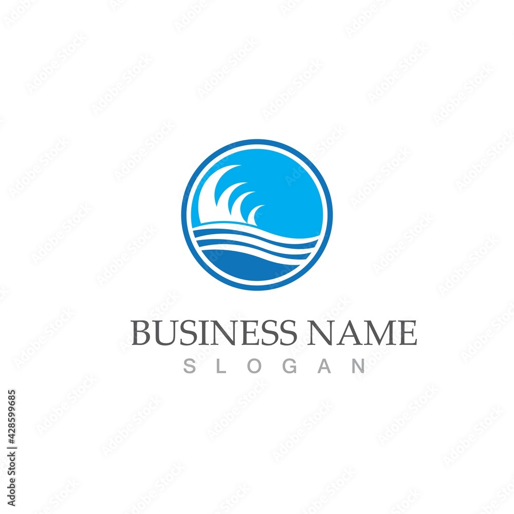 water wave icon vector illustration design water wave icon vector illustration design