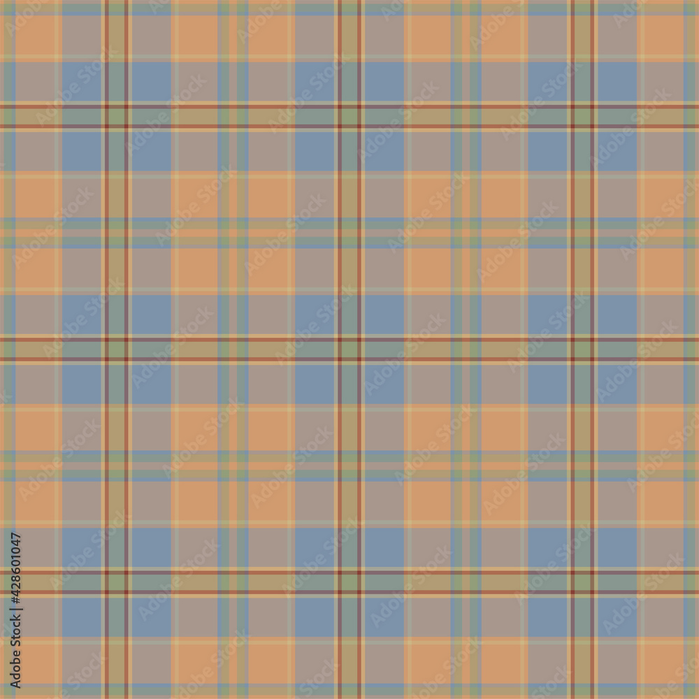 Plaid seamless pattern. Vector background of textile ornament. Flat fabric design. Plaid seamless pattern. Vector background of textile ornament. Flat fabric design.