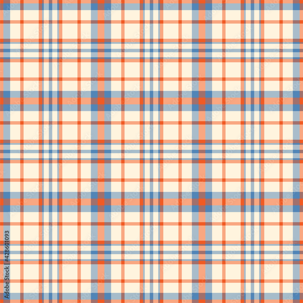 Plaid seamless pattern. Vector background of textile ornament. Flat fabric design. Plaid seamless pattern. Vector background of textile ornament. Flat fabric design.