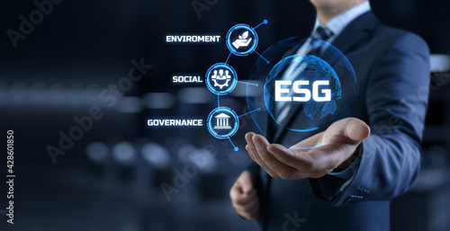 Fotografie ESG environmental social governance business strategy investing concept