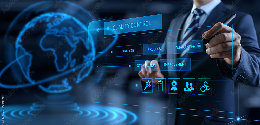 Quality control assurance standard certification technology concept Quality control assurance standard certification technology concept